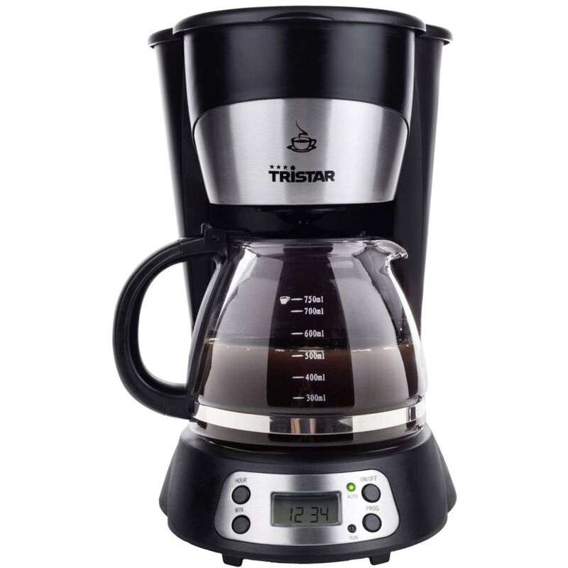 Image of CM-1235 Macchina per il caffè Nero, Argento Capacità tazze=8 funzione timer, Funzione mantenimento calore - Tristar
