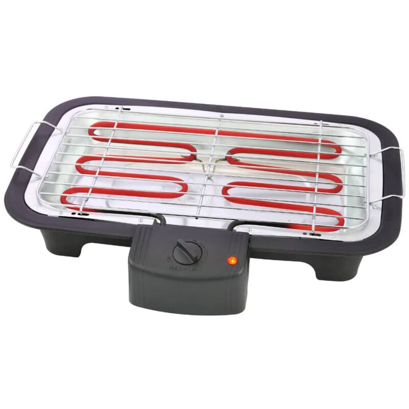 

Parrilla barbacoa eléctrica de mesa BQ-2813 38x22 cm 2000 W negra - Negro - Tristar