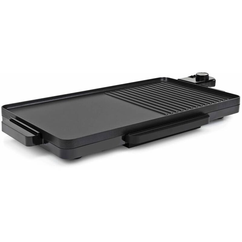 

Plancha parrilla eléctrica cocina 2 en 1 2000 W negra 49x27 cm - Negro - Tristar