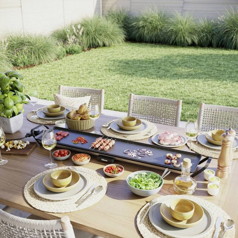 Tristar - Slim xxl BP-2670 électrique Plaque de gril noir