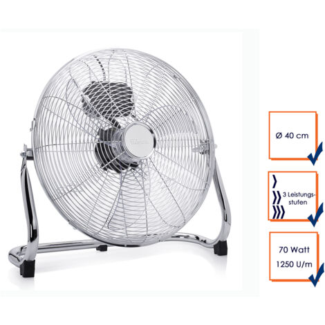 Tristar VE-5936 mobiler 40 cm Ø Bodenventilator 70W silber"-"183754709