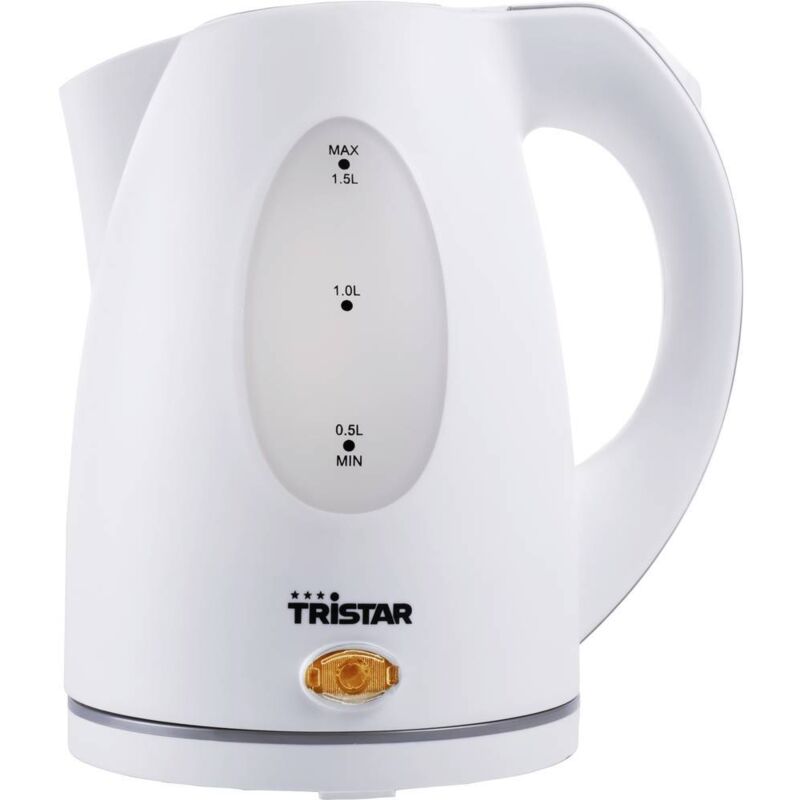 Tristar - WK-1324 Bouilloire sans fil, sans bpa, protection contre la surchauffe blanc Contenance: 1.5 l