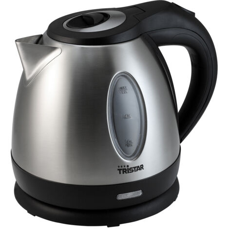 Tristar WK-1325 Bollitore acciaio inox, Nero Capacità effettiva: 1.2 l