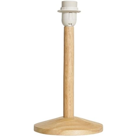 Triston Single Stem Natural Light Wood Table Lamp Base