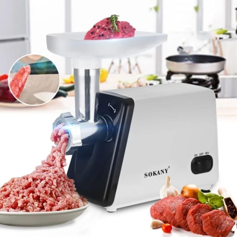 Image of Royal_shopping - tritacarne elettrico 2800W macchina per salsicce tritacarne carne tritata cucina
