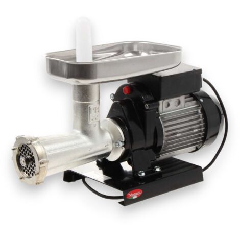 Tritacarne elettrico 600W 220V in acciaio inox e ghisa REBER N°22