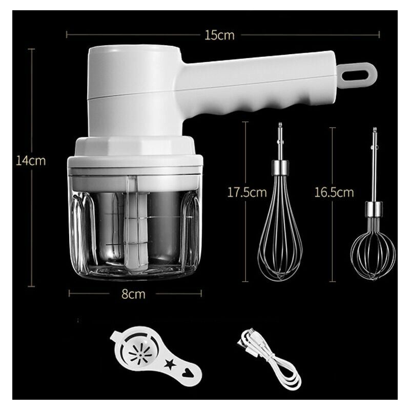 Tritacarne elettrico portatile senza fili 2 in 1