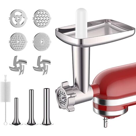 Tritacarne in acciaio inox, accessori da cucina per KitchenAid