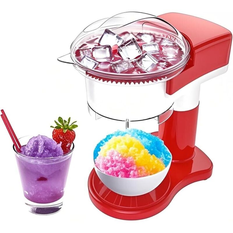 Image of Tritaghiaccio elettrico, macchina per granite, macchina per ghiaccio granita, con caraffa rimovibile, 50 W 500 ml, tritaghiaccio compatto, per