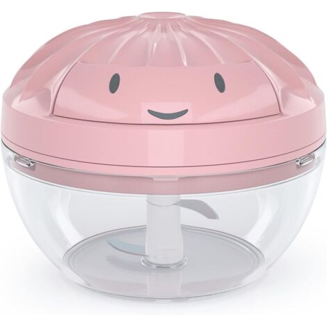 Tritatutto Easy Pull, robot da cucina, affettatrice di verdure, frullatore, tritatutto per frutta, pappe per bambini, verdure, erbe aromatiche, cipolle, aglio (S-200ml)