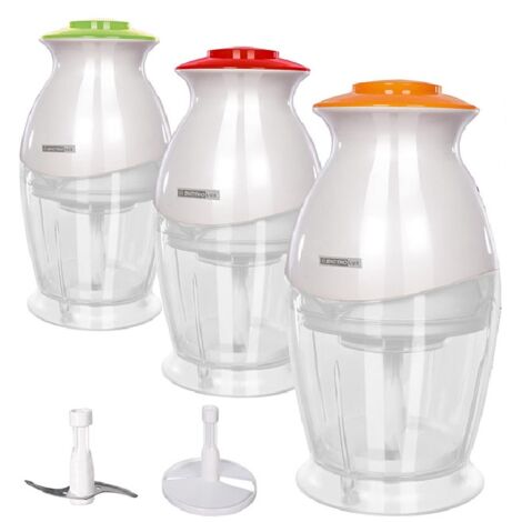 Tritatutto elettrico potenza 300w capienza ml 600 lame in acciaio inox utile per tritare sminuzzare verdure carne pesce