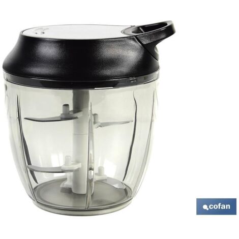 Tritatutto Manuale, Coperchio e Accessorio Frusta 900 Ml