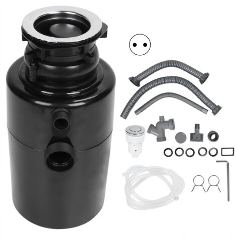 Tritatutto per rifiuti da cucina, trituratore per rifiuti da cucina 0,9 l 560 W Tritatutto per rifiuti alimentari da cucina con interruttore dell'aria Trituratore per rifiuti alimentari per rifiuti al