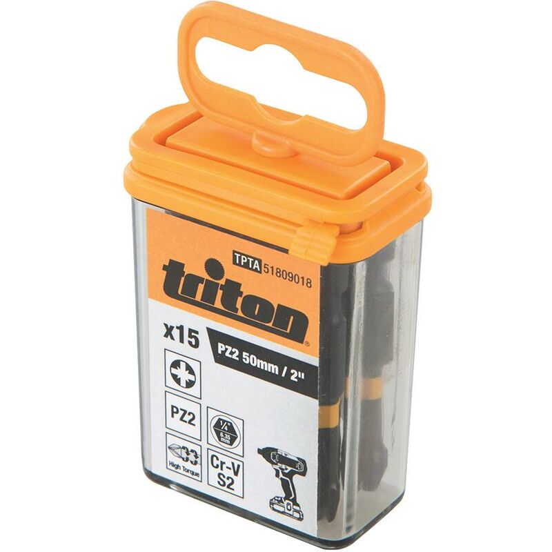 Punte da impatto Pozi per cacciavite 15 p.zi PZ2