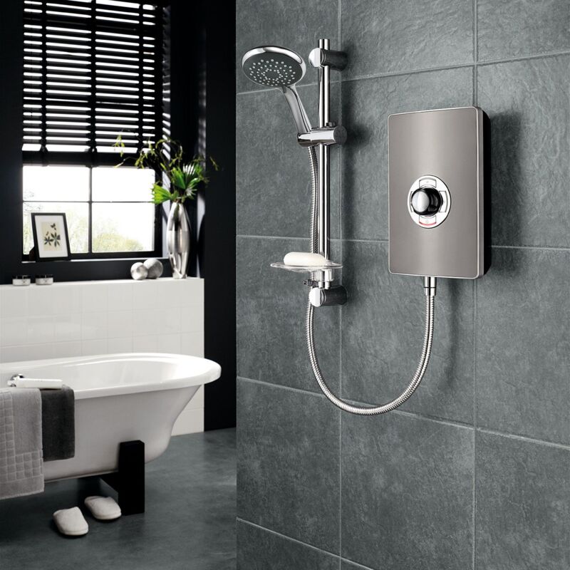 modern electric shower unit
