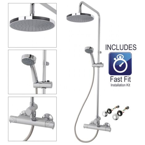 Triton Dene Diverter Thermostatic Mixer Shower - UNDETHBMDIV