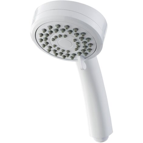 Triton - Soffione doccia a 3 spruzzi, colore: Bianco