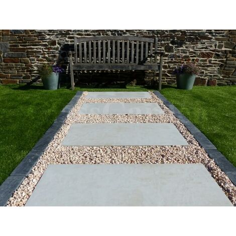 Trittplatte Betonfarbe Elfenbein - 1 Fliese