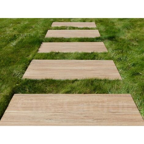 Trittplatte Farbe Helles Holz - 1 Fliese