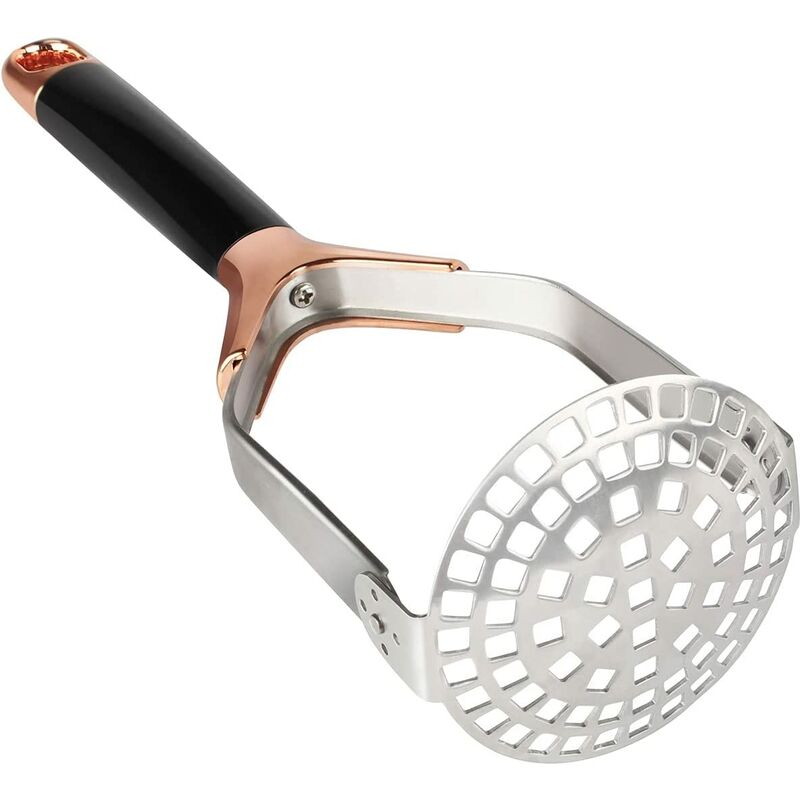 

Triturador de patatas de acero inoxidable, resistente triturador de patatas con mango antideslizante para hacer puré de patatas, calabazas, boniatos