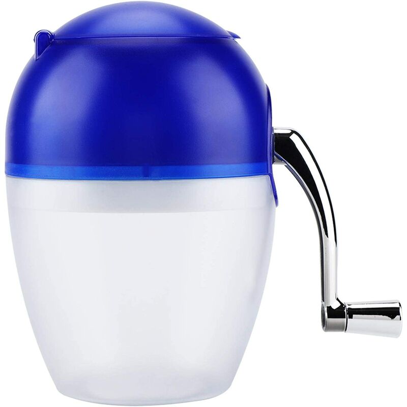 

Trituradora de hielo manual, maquinilla de afeitar de acero inoxidable, espesante de doble capa extraíble, trituradora de hielo de manivela, pequeña