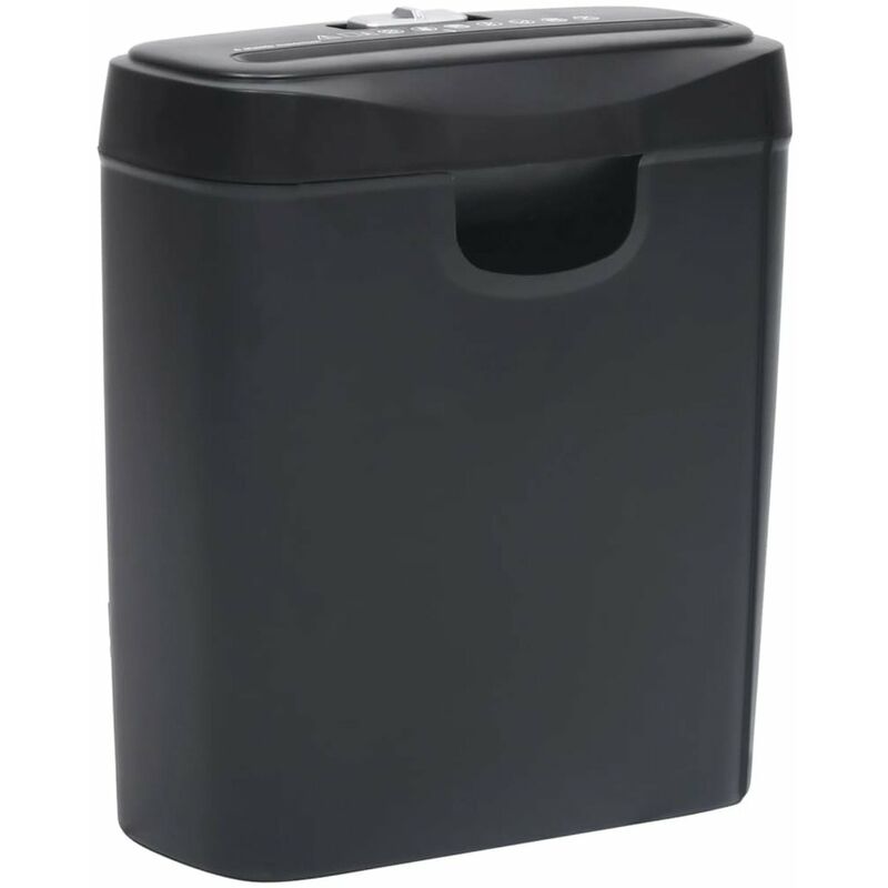 

Trituradora de papel cortadas en tiras 6 hojas negro