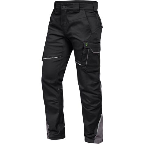 Triuso Leibwächter Bundhose ohne Knietaschen Flex-Line Herren FLXHO25 Gr. 48 schwarz/grau