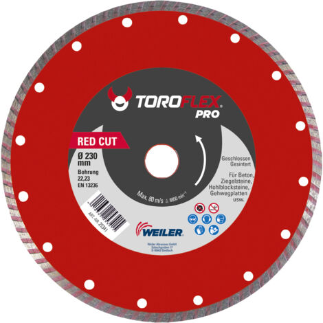 TRIUSO Turbo Red-Cut - Stein-Diamanttrennscheibe ø 125x2,5 mm - 27611