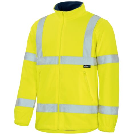 Triuso Vizwell Warnschutz-Polar-Fleecejacke VWFC13 Gr. XL leuchtgelb