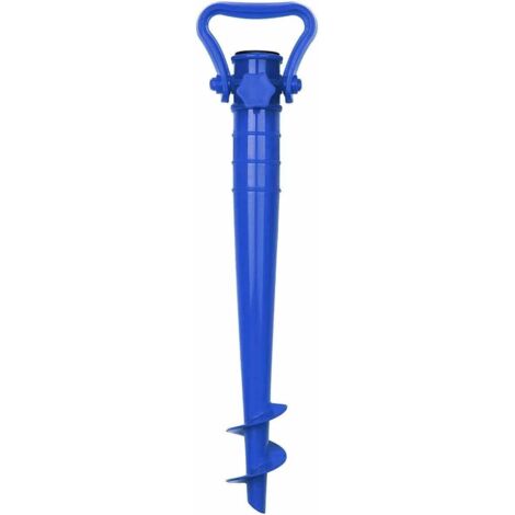 TRIVELLA PICCHETTO BASE PORTA OMBRELLONE UNIVERSALE SCAVA SABBIA 38 CM MARE 914B