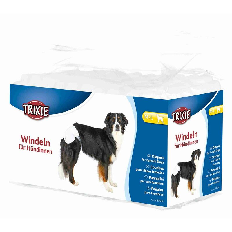 

Trixie 12 Pañales Perros ultra absorbentes, M-L