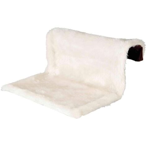 Trixie 43141 Lettino per termosifone, peluche/velluto, 45 × 26 × 31 cm, crema/marrone, 1 pezzo