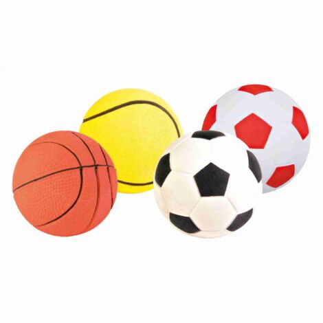 TRIXIE ASSORTIMENT DE BALLES LOT DE 1 BALLES EN MOUSSE CAOUTCHOUC 63453