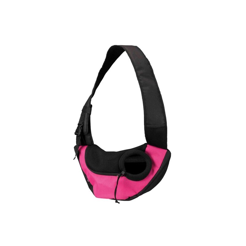 

Trixie Bolsa Frontal Bandolera, 50×25×18cm, Rosa-Negro