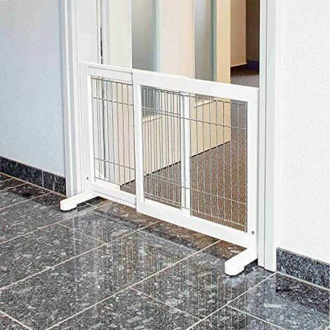 TRIXIE Barrière pour Chien Blanc 65 x 108 × 61 cm