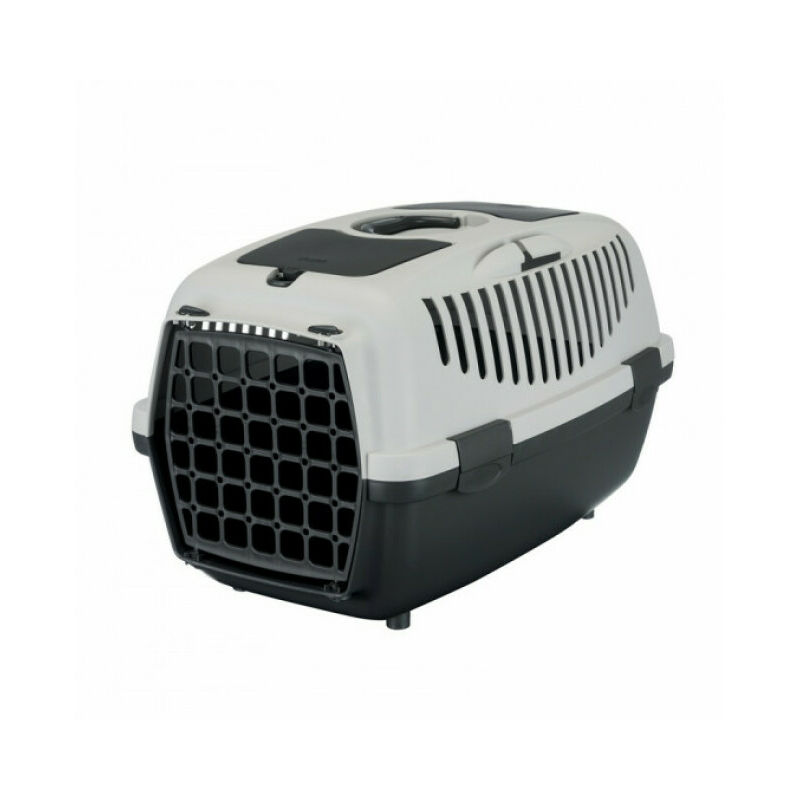 Trixie - Cage de transport Capri gris Friends on tour pour chiens et chats Taille 2 Longueur 55 cm Largeur 37 cm Hauteur 34 cm