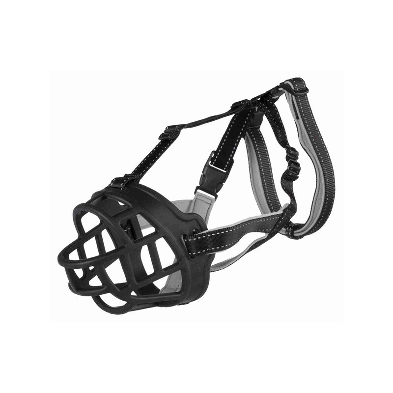 

Bozal Flex, Silicona, XL, Negro - Trixie