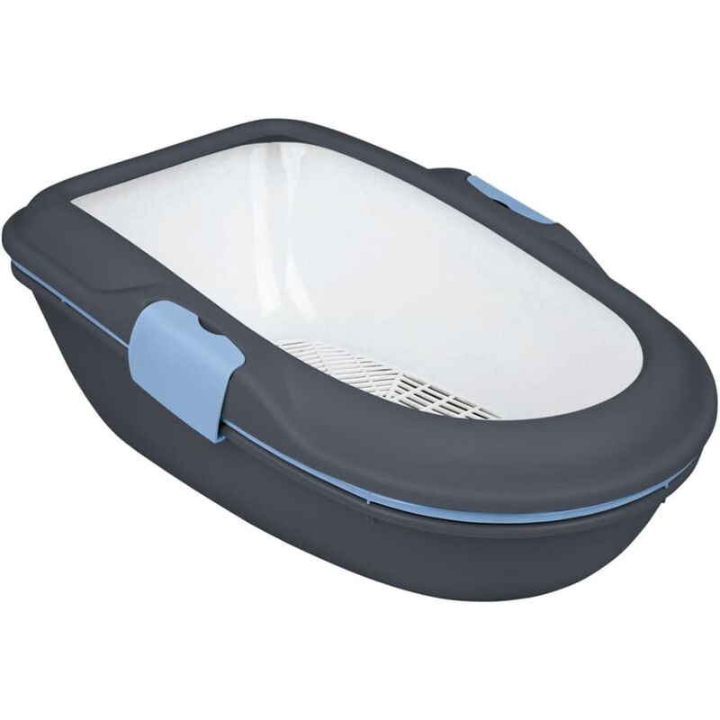 

TRIXIE Caja de arena para gatos Berto 39x22x59 cm gris oscuro 40154 - Gris