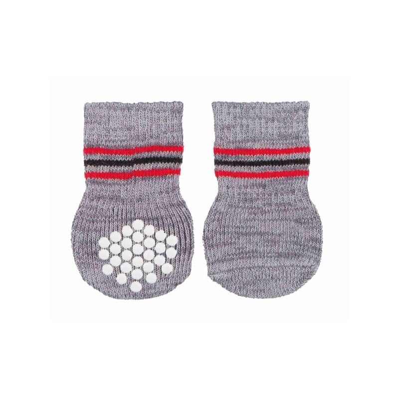 

Trixie - Calcetines Perro, Antideslizante, M-L, 2 ud, Gris