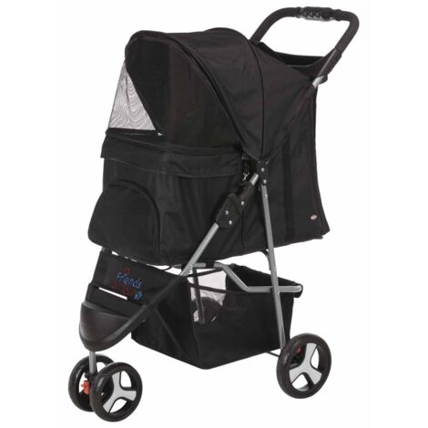 TRIXIE Cochecito plegable para perros y gatos negro 28958