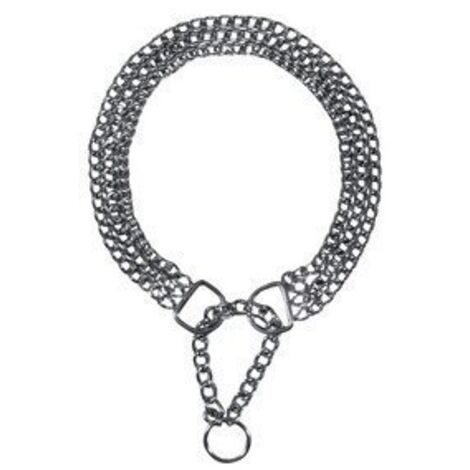 TRIXIE - COLLIER ACIER CHROMÉ 60 CM 2.5 MM 3 RANGS ZOO TX-2268