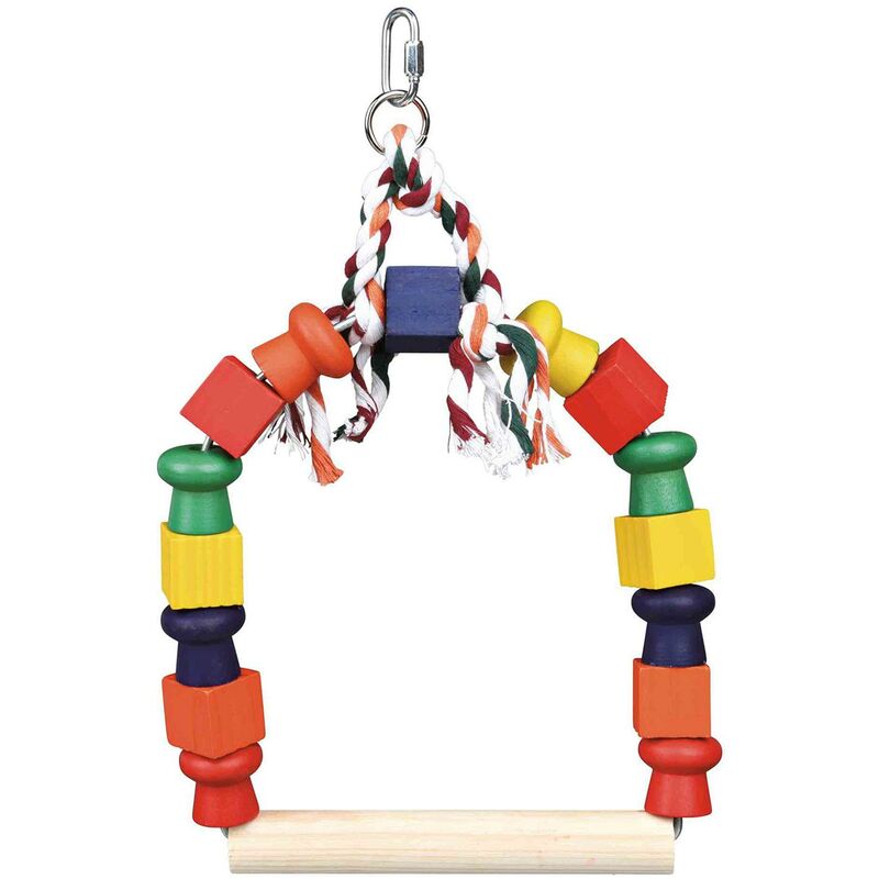 

Columpio Arco coloreado Tacos Madera, 20 x 29 cm - Trixie