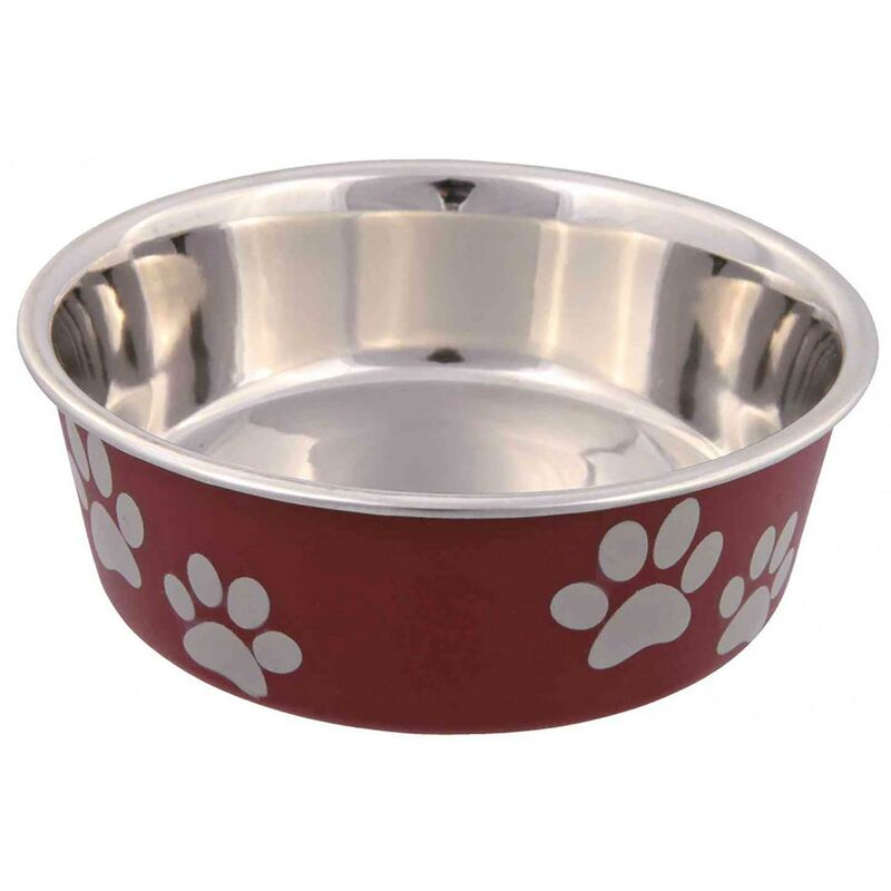

Comedero Acero Inox, Recub. Plástico,1.4 l, ø21 cm - Trixie