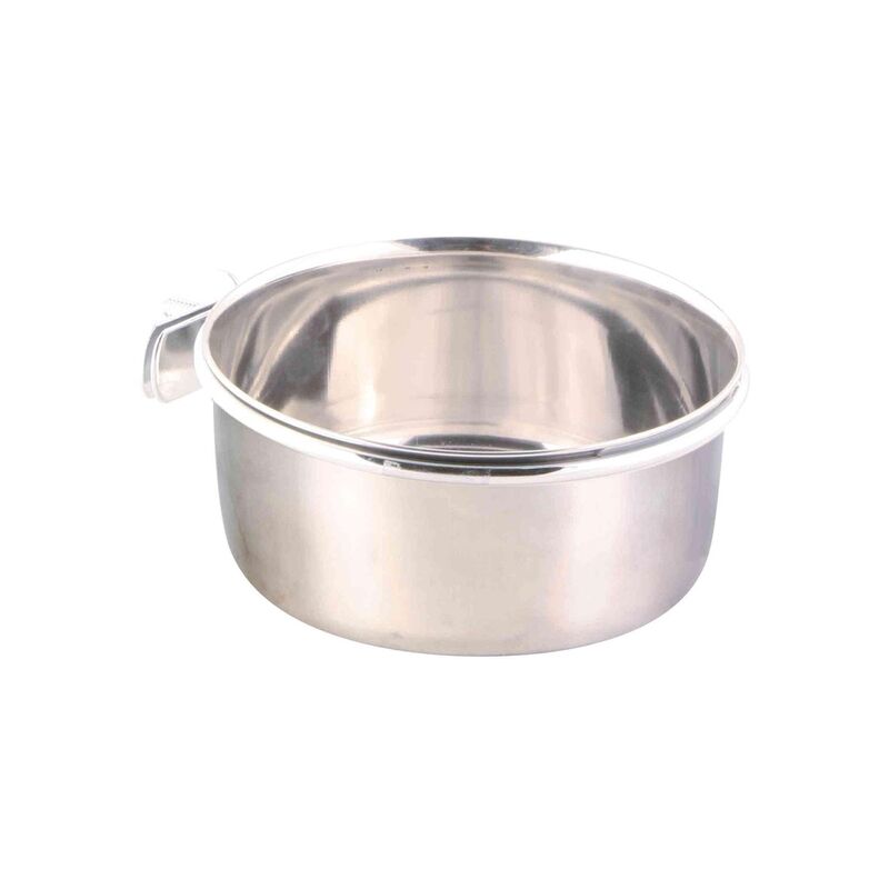 

Comedero-Bebedero Acero, Gancho palomilla, 0.6 l - Trixie