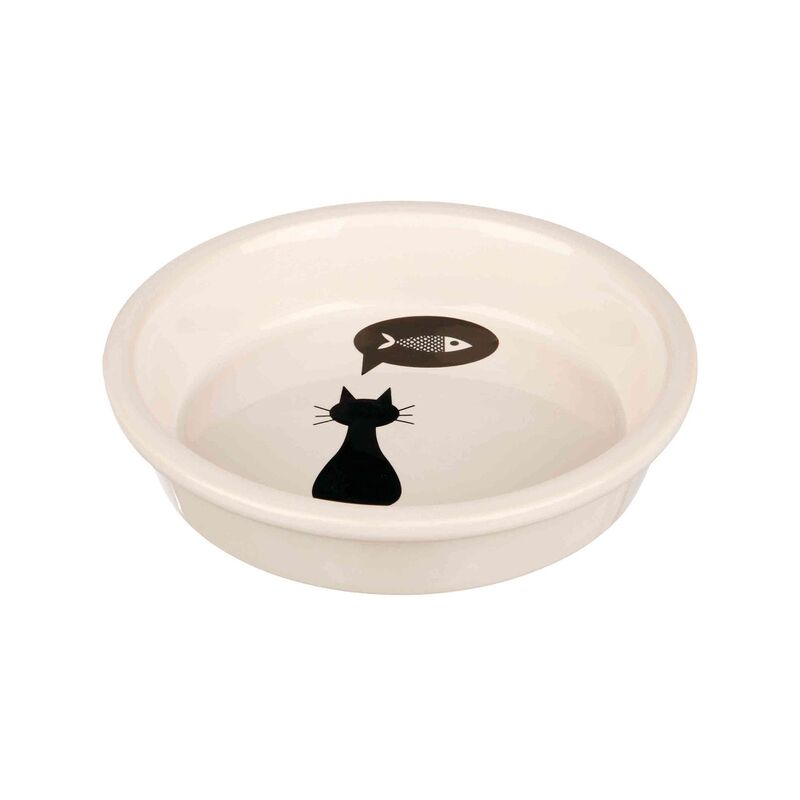 

Comedero Cerámico Gatos, 0.25 l, ø13 cm, Blanco - Blanco - Trixie