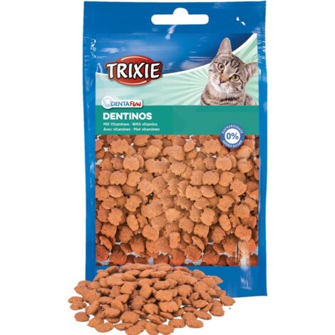 Trixie  Dentinos  Snack per la pulizia dei denti dei gatti - Dentinos 50g