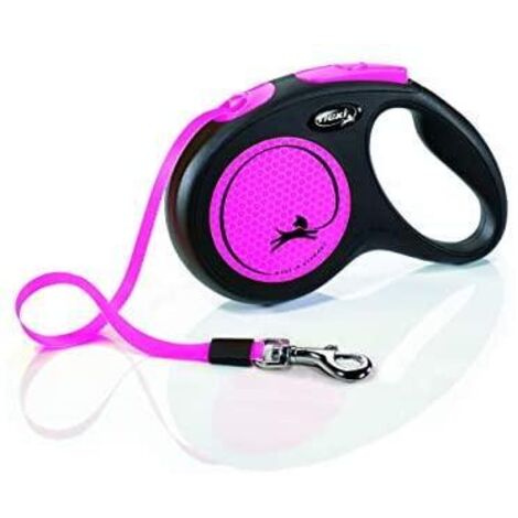 Trixie flexi New NEON laisse rétractable rose fluo 5m