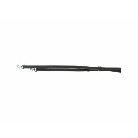 Trixie Heartbeat laisse ajustable cuir noir 2m