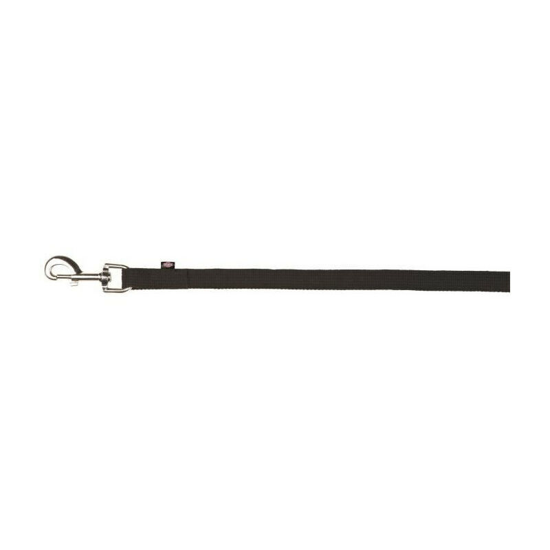 Laisse a pister sangle plate 15m - 20mm - Noir - Pour chien - Trixie
