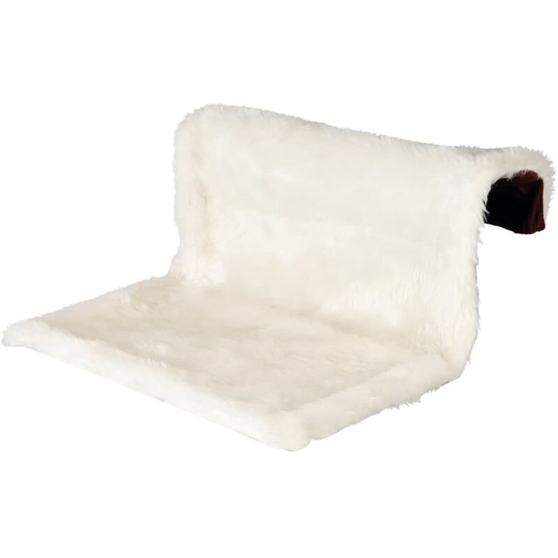 Lit de radiateur pour animaux en peluche crème et marron - Trixie
